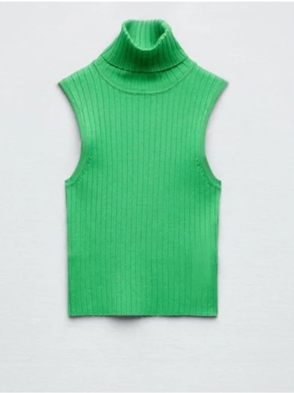 ZARA Sleeveless Turtleneck Knit Top